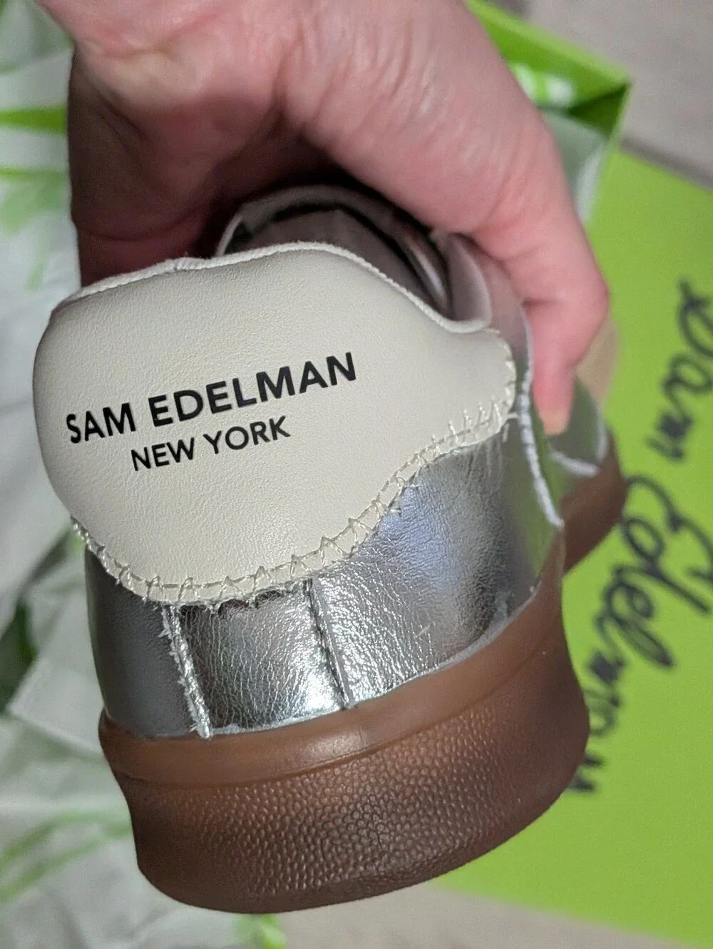 New Sam Edelman Silver Talia Sneakers
